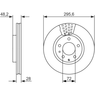 BOSCH | Bremsscheibe | 0 986 479 758