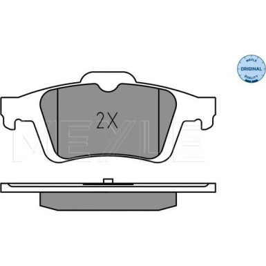 Meyle Bremsbelagsatz, Scheibenbremse MEYLE-ORIGINAL: True to OE 025 241 3717