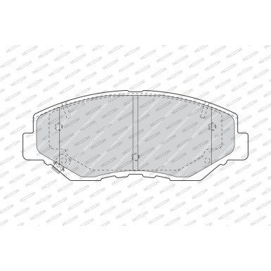 Ferodo Bremsbelagsatz, Scheibenbremse PREMIER ECO FRICTION FDB1658