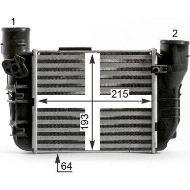Mahle | Ladeluftkühler | CI 431 000P