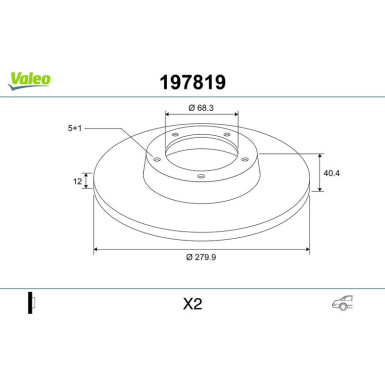 197819 Bremsscheibe 197819 Bremsscheibe