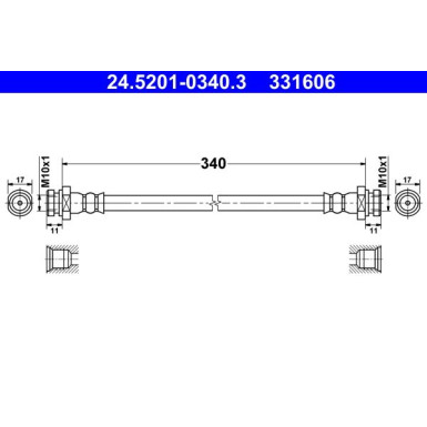 24.5201-0340.3 Bremsschlauch
