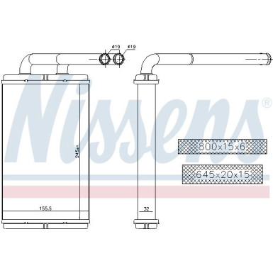 73676 Wärmetauscher, Innenraumheizung