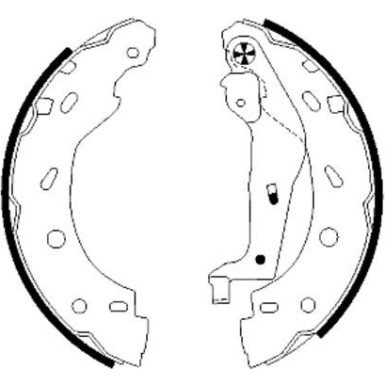 8DB 355 002-421 Bremsbackensatz