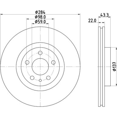 Hella | Bremsscheibe | 8DD 355 118-411