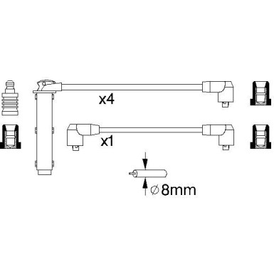 0 986 356 802 Zündleitungssatz