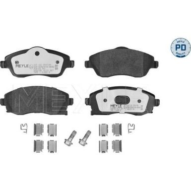 Meyle | Bremsbelagsatz, Scheibenbremse | 025 232 2517/PD