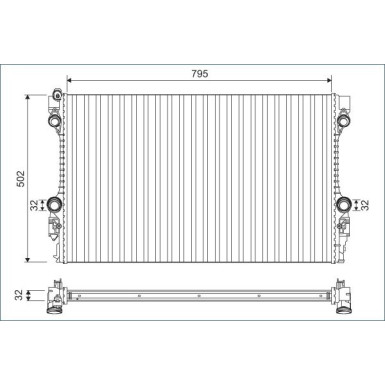 701126 Kühler, Motorkühlung