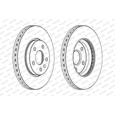 Ferodo Bremsscheibe PREMIER DDF1869C