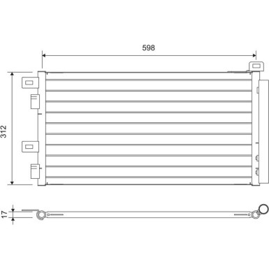 Valeo | Kondensator, Klimaanlage | 817547