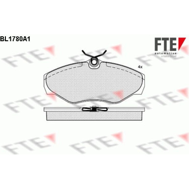 9010349 Bremsbelagsatz, Scheibenbremse