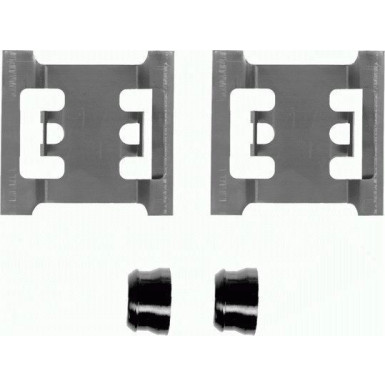 Hella | Zubehörsatz, Scheibenbremsbelag | 8DZ 355 202-391