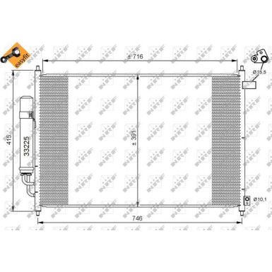 35866 Kondensator, Klimaanlage EASY FIT