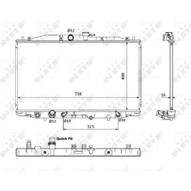 53393 Kühler, Motorkühlung EASY FIT 53393 Kühler, Motorkühlung EASY FIT