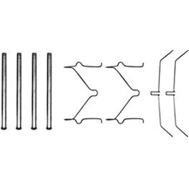 PFK208 Zubehörsatz, Scheibenbremsbelag