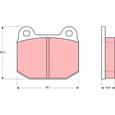 GDB611 Bremsbelagsatz, Scheibenbremse