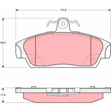 GDB859 Bremsbelagsatz, Scheibenbremse