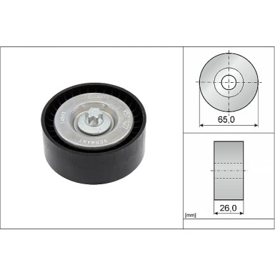 532 0630 10 Umlenk-/Führungsrolle, Keilrippenriemen