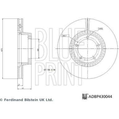 Blue Print | Bremsscheibe | ADBP430044