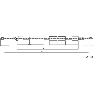 10.4654 Seilzug, Feststellbremse