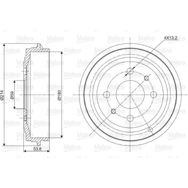 Valeo | Bremstrommel | 237027
