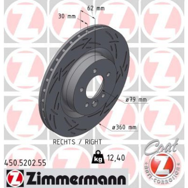 Zimmermann | Bremsscheibe | 450.5202.55