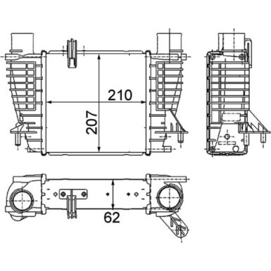 Mahle | Ladeluftkühler | CI 264 000P