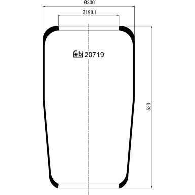 FEBI BILSTEIN 20719 Federbalg, Luftfederung