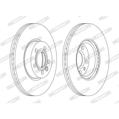 Ferodo | Bremsscheibe | DDF1160C