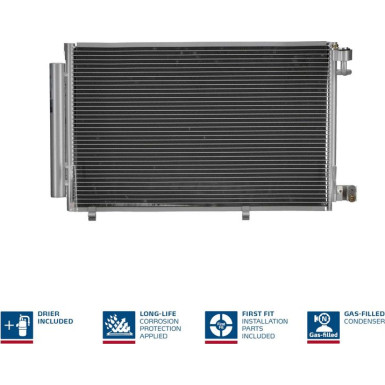 940108 Kondensator, Klimaanlage ** FIRST FIT **