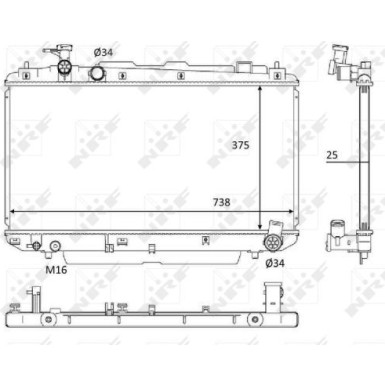 58645 Kühler, Motorkühlung