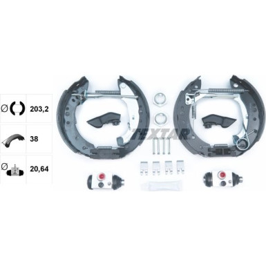 Textar Bremsbackensatz Shoe Kit Pro 84059801 Textar Bremsbackensatz Shoe Kit Pro 84059801