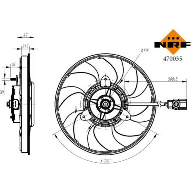 470035 Lüfter, Motorkühlung