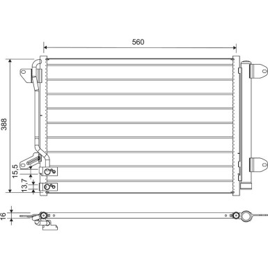 Valeo | Kondensator, Klimaanlage | 812665