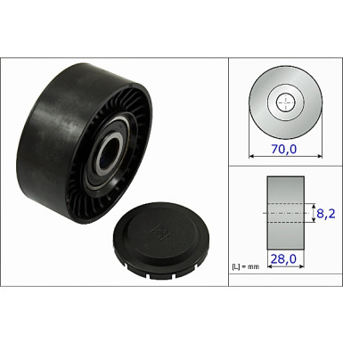 532 0468 10 Umlenk-/Führungsrolle, Keilrippenriemen