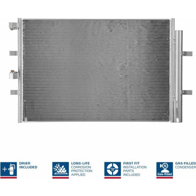 Nissens | Kondensator, Klimaanlage | 940330