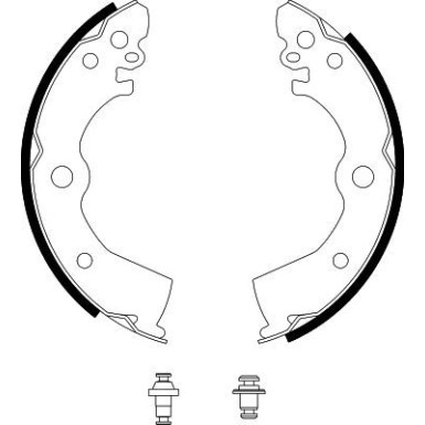 Hella | Bremsbackensatz | 8DB 355 001-411