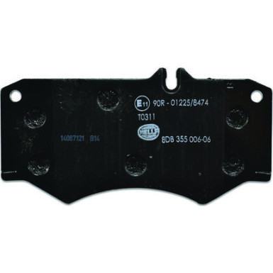 Hella | Bremsbelagsatz, Scheibenbremse | 8DB 355 006-061