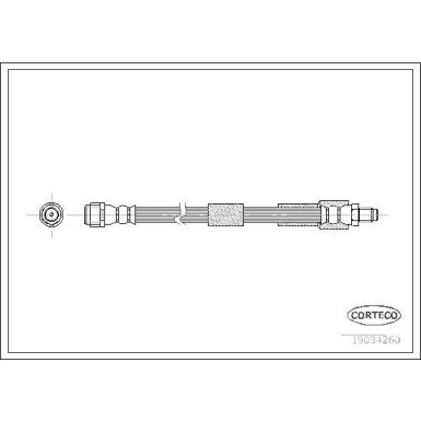 Corteco | Bremsschlauch | 19034260