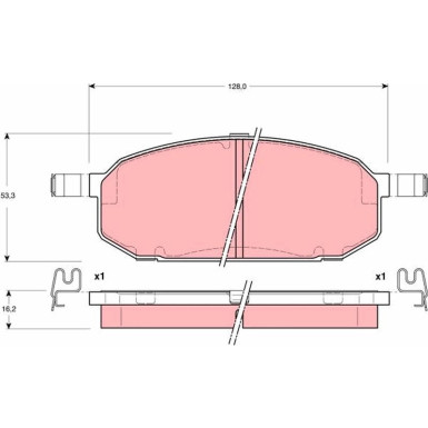 TRW | Bremsbelagsatz, Scheibenbremse | GDB3153 TRW | Bremsbelagsatz, Scheibenbremse | GDB3153