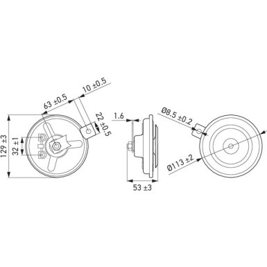 Hella | Horn | 3BA 002 768-082