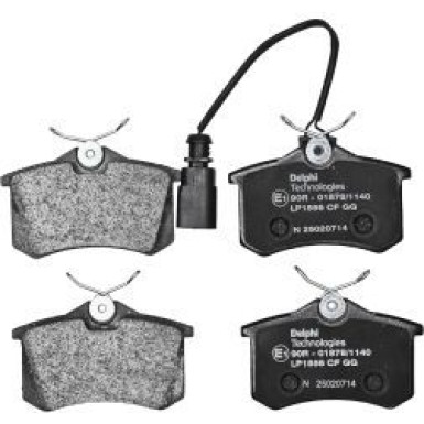Delphi Bremsbelagsatz, Scheibenbremse LP1556
