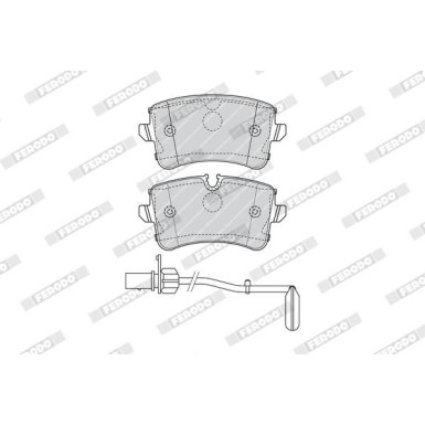 Ferodo | Bremsbelagsatz, Scheibenbremse | FDB4393