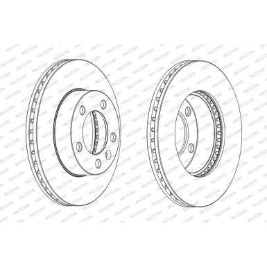 Ferodo Bremsscheibe PREMIER DDF1974C-1