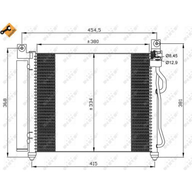 35569 Kondensator, Klimaanlage EASY FIT