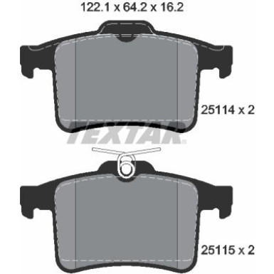 2511401 Bremsbelagsatz, Scheibenbremse Q+ 2511401 Bremsbelagsatz, Scheibenbremse Q+