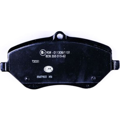 Hella | Bremsbelagsatz, Scheibenbremse | 8DB 355 015-621