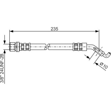 BOSCH | Bremsschlauch | 1 987 476 207