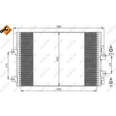 35543 Kondensator, Klimaanlage EASY FIT 35543 Kondensator, Klimaanlage EASY FIT