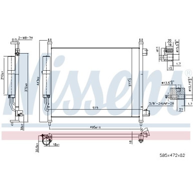 940600 Kondensator, Klimaanlage